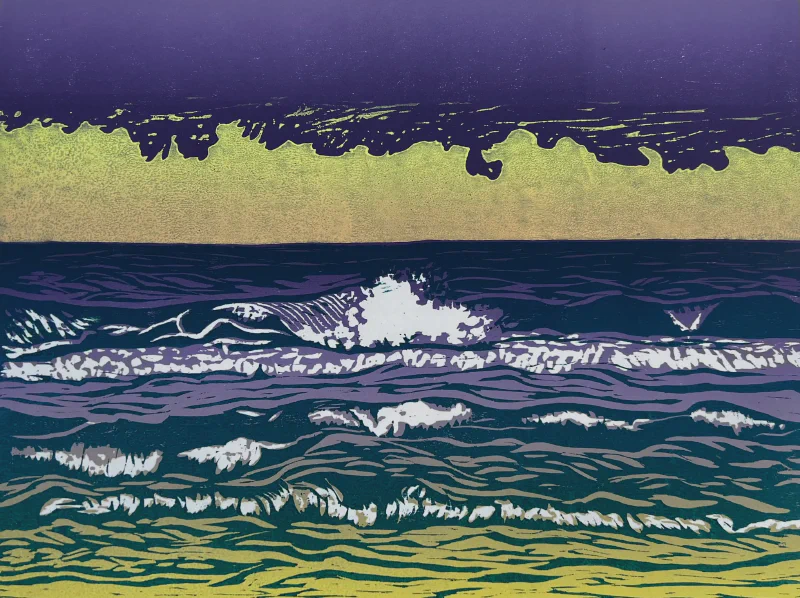 Love as constant as the waves on the sea shore (purple)